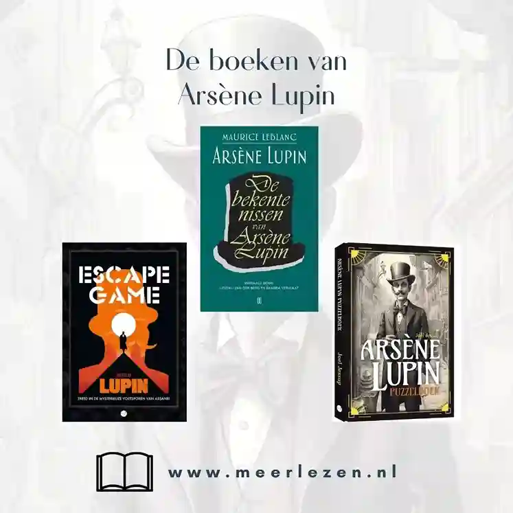 Arsène Lupin boeken op volgorde