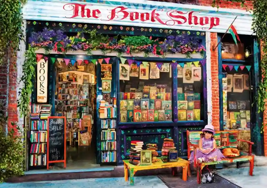 the-bookshop-puzzle cadeaus voor boekenliefhebbers