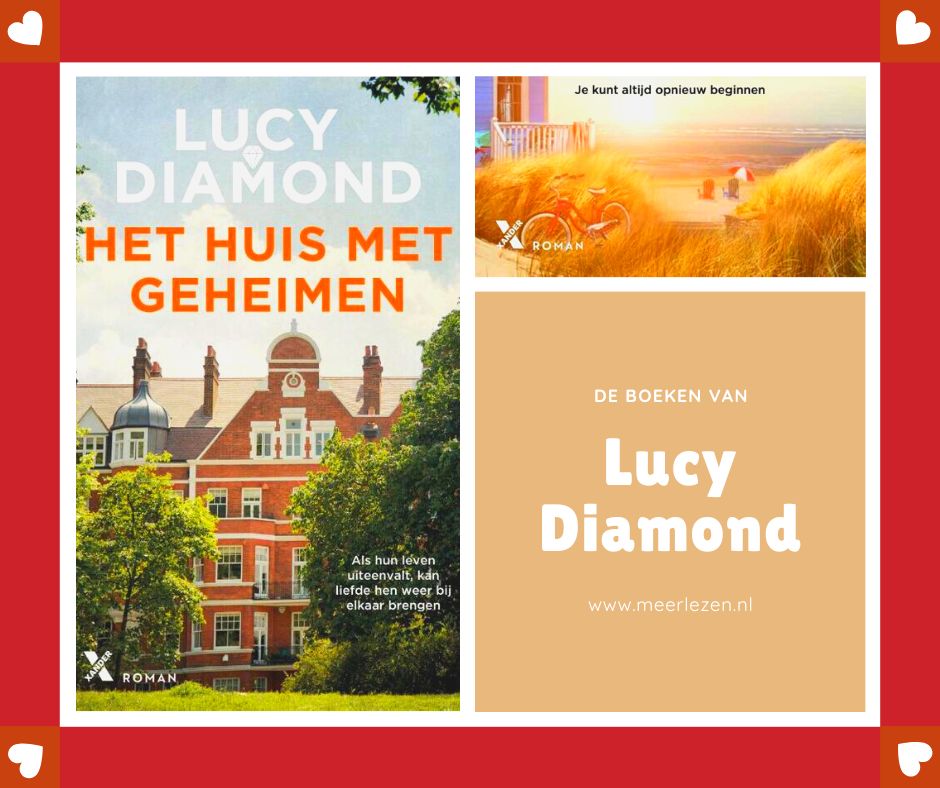 De boeken van Lucy Diamond op een rij